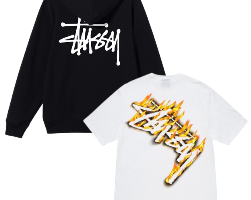 BASIC-STUSSY-HOODIE-BURNING-STOCK-TEE-COMBO-BLACK-WHITE