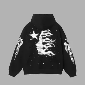 Black-Hellstar No Guts No Glory Hoodie