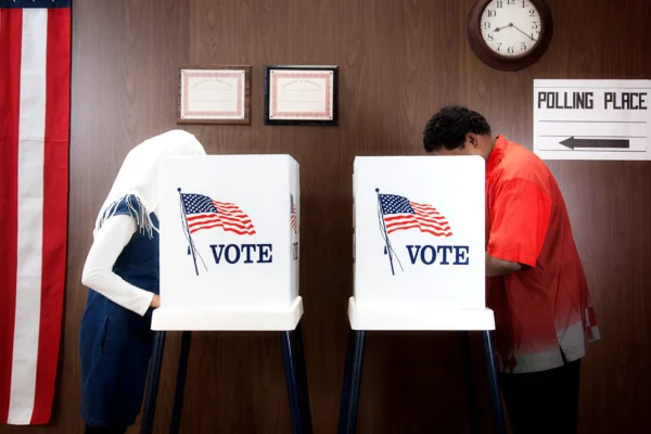 Polling booth for elections